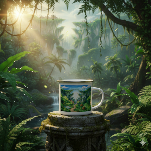 Enamel Mug Hand-Drawn Artist Series